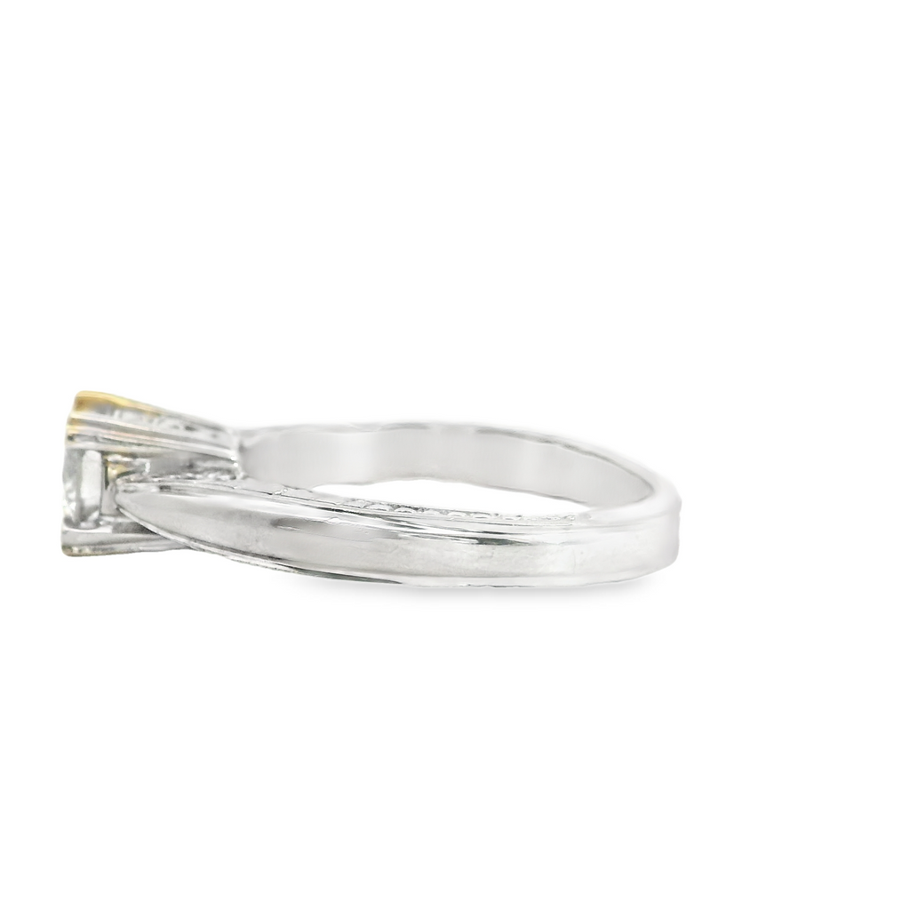 14K WG FILIGREE SOLITAIRE SETTING