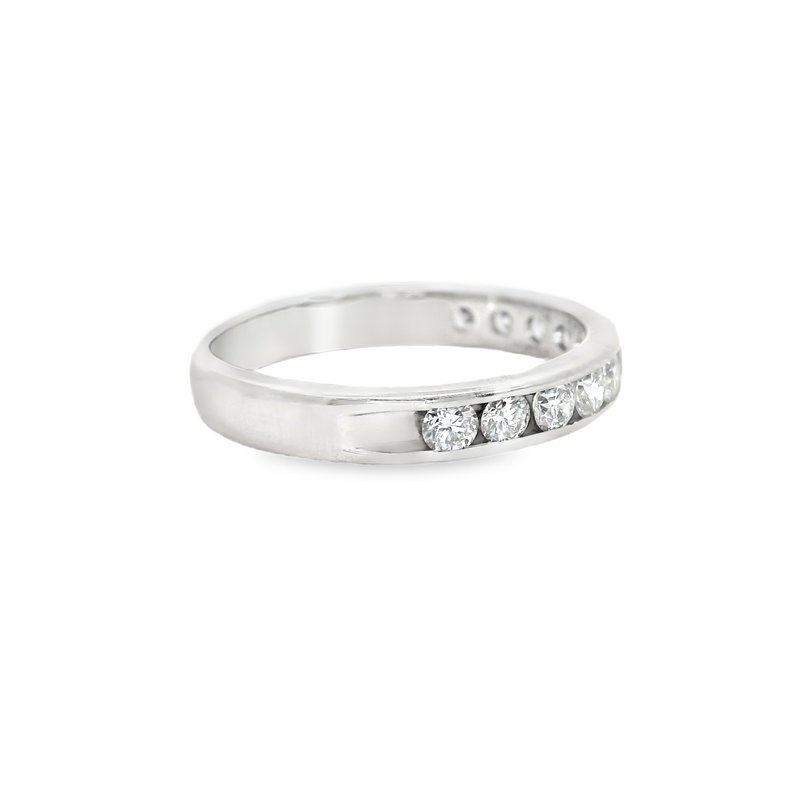 14K WG Channel Set Diamond Band