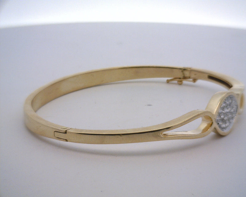 14K YELLOW GOLD DIAMOND BRACELET