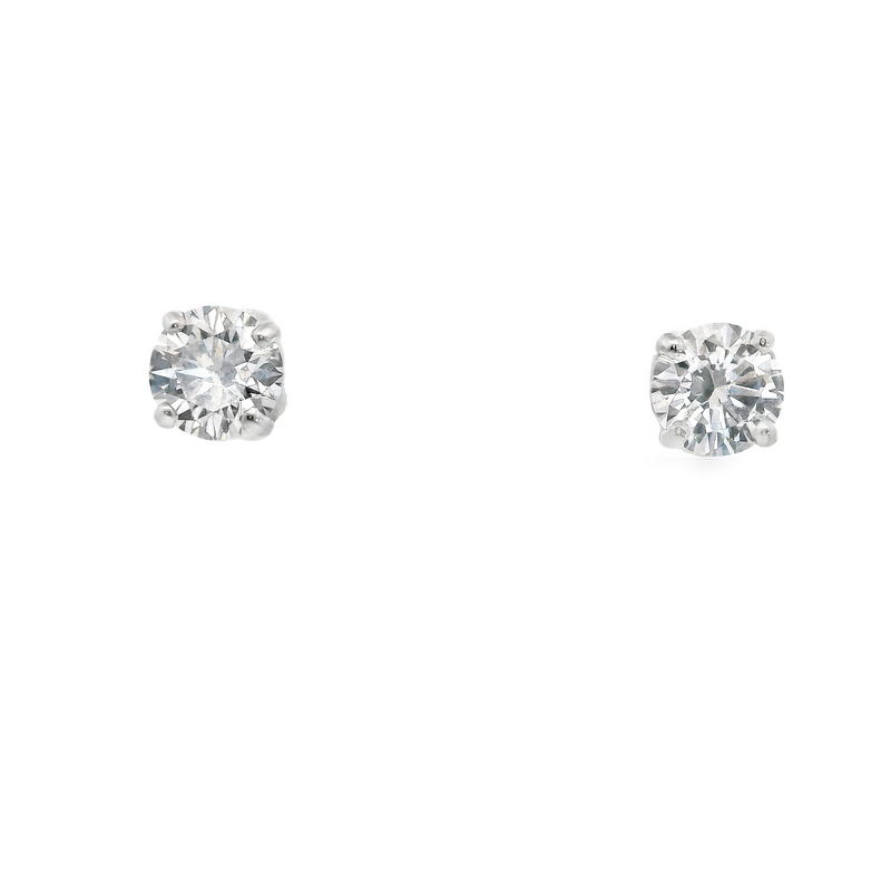 14K WG Diamond Studs 0.70 CT TW