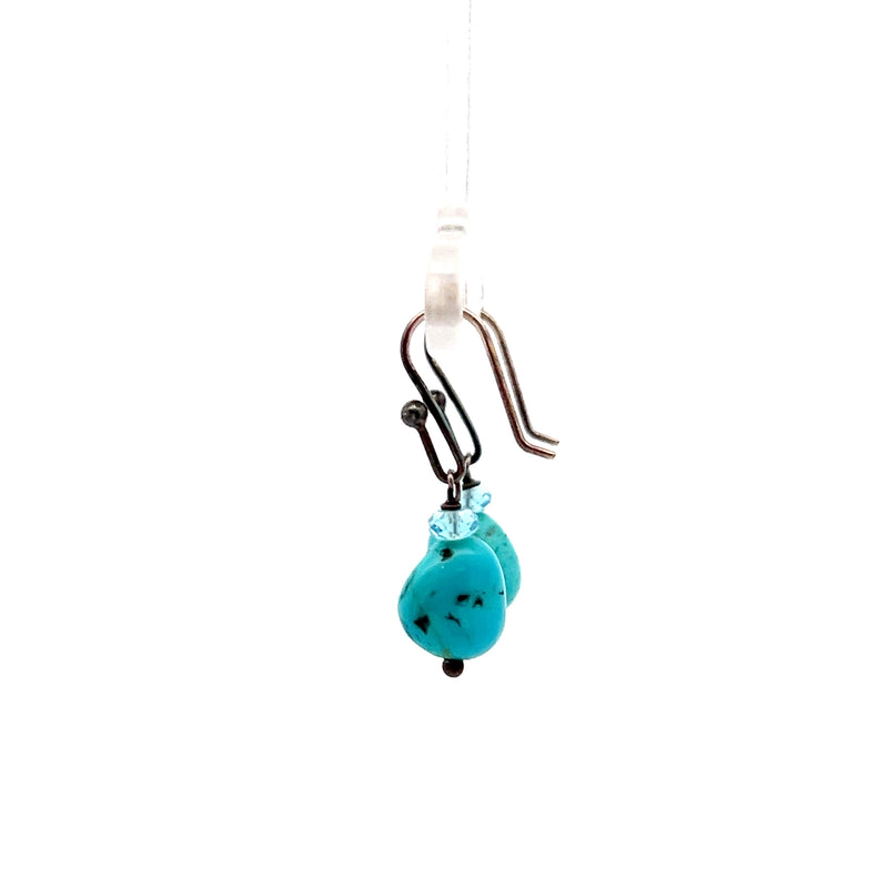 Sterling Silver Turquoise Dangle Earrings