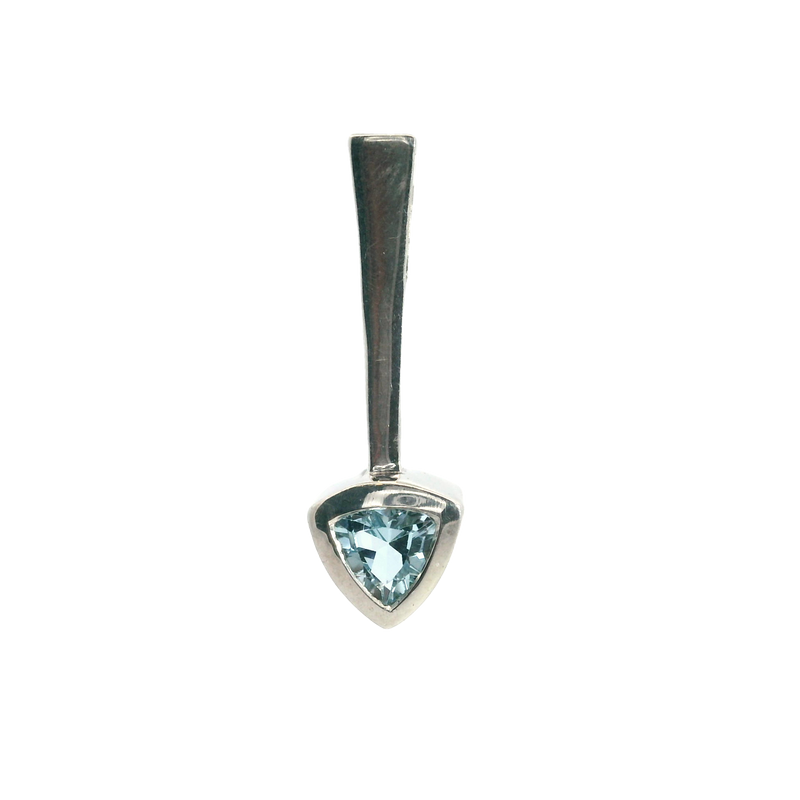 Sterling Silver Blue Topaz Pendant