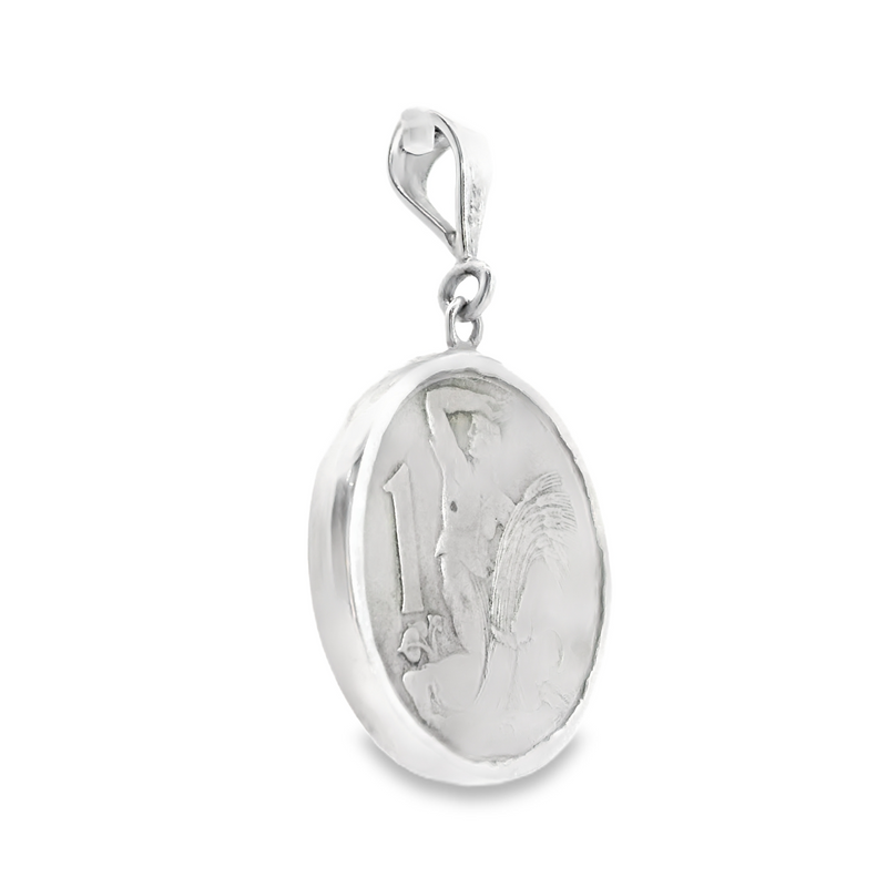 Sterling Silver 1922 Czechoslovakia Coin Pendant