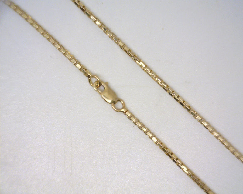 14K YG 20" Box Chain