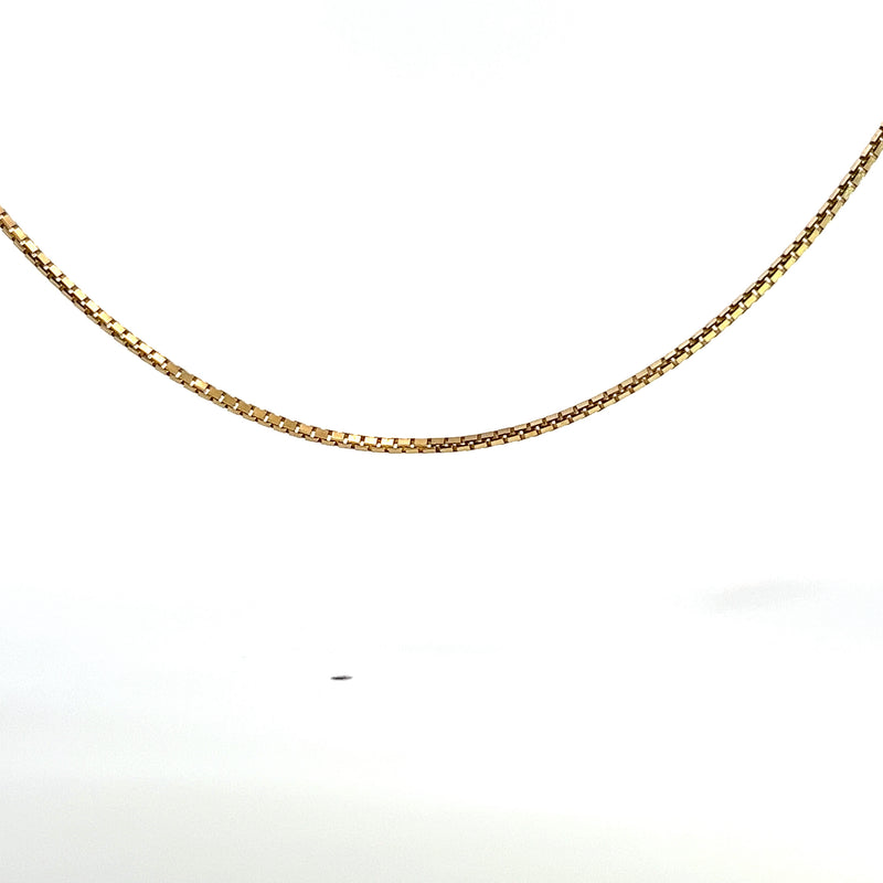 14K YG Box Chain