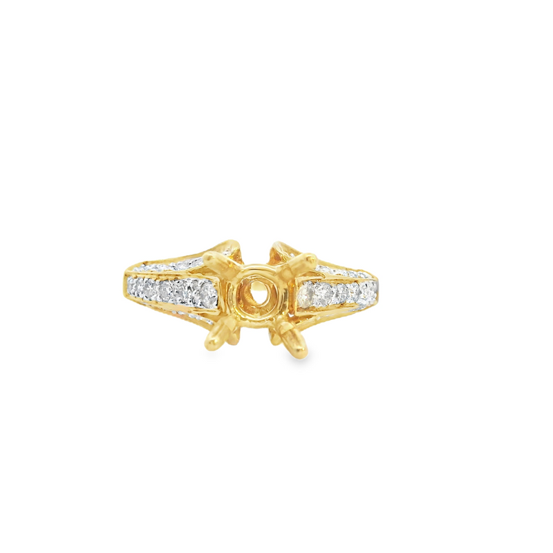 14K YG DIAMOND ENGAGEMENT RING