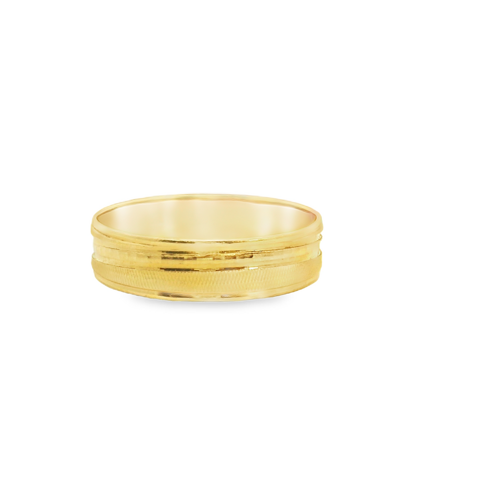 22K GOLD BAND 5.25MM SIZE 8.75