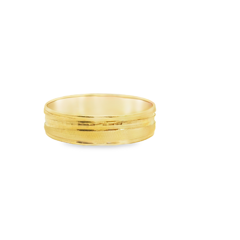 22K GOLD BAND 5.25MM SIZE 8.75
