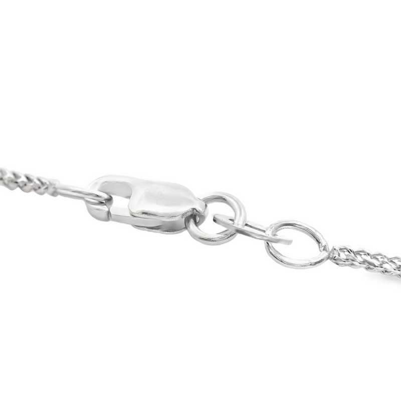 10K WG Diamond Cut Wheat Chain 16"