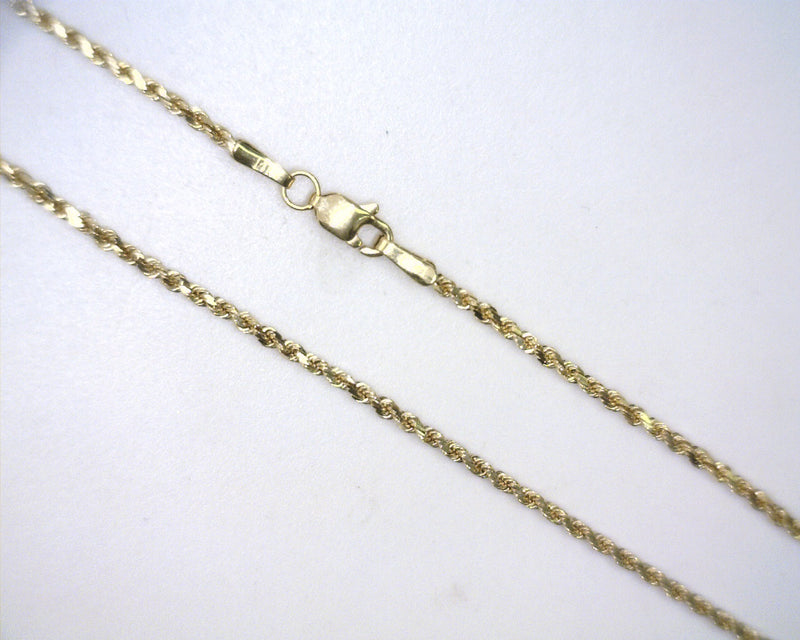 14K YG Rope Chain 30