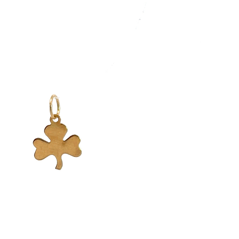 14K YG Clover Charm