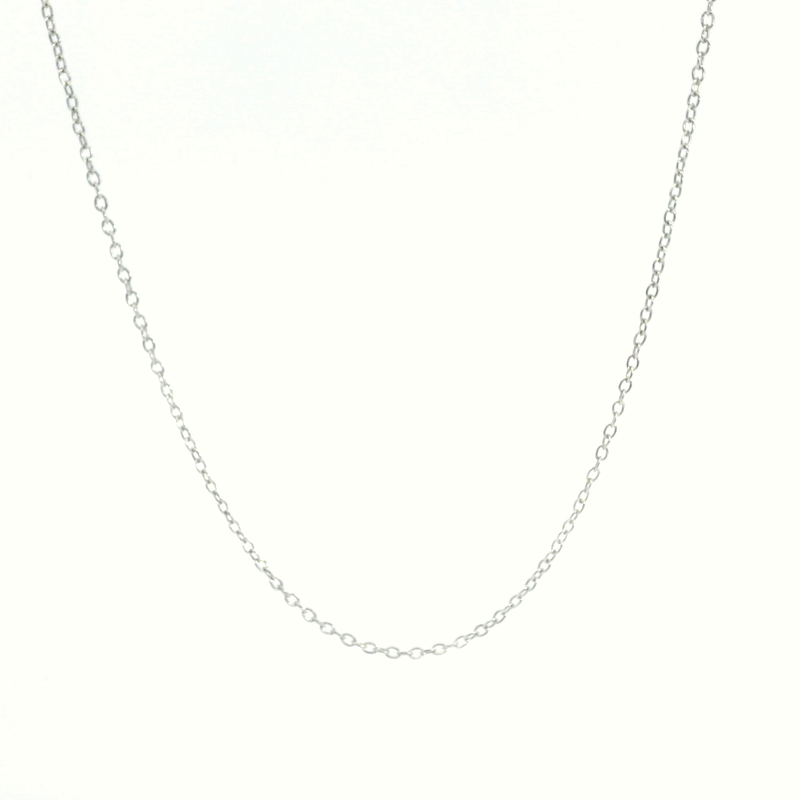 Sterling Silver Cable Chain 18"