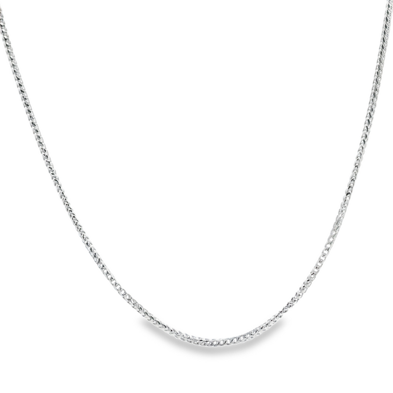 10K WG Diamond Cut Wheat Chain 18