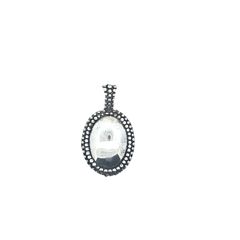 Sterling Silver Engravable Oval Shaped Pendant