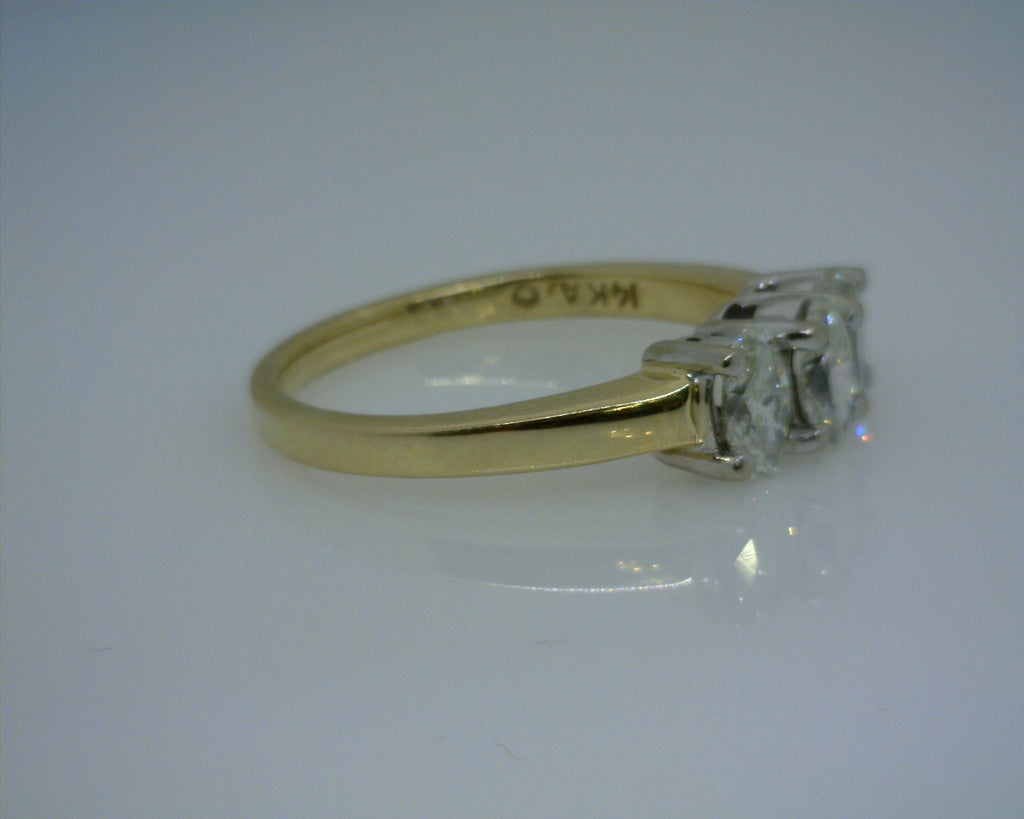 14K YG DIAMOND RING