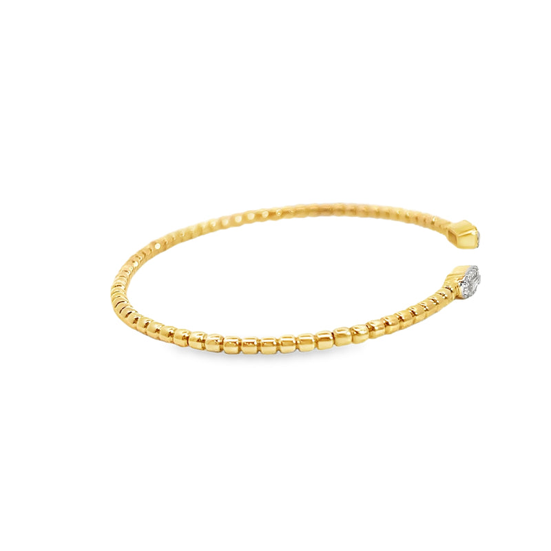 10K YG Diamond Bangle Bracelet