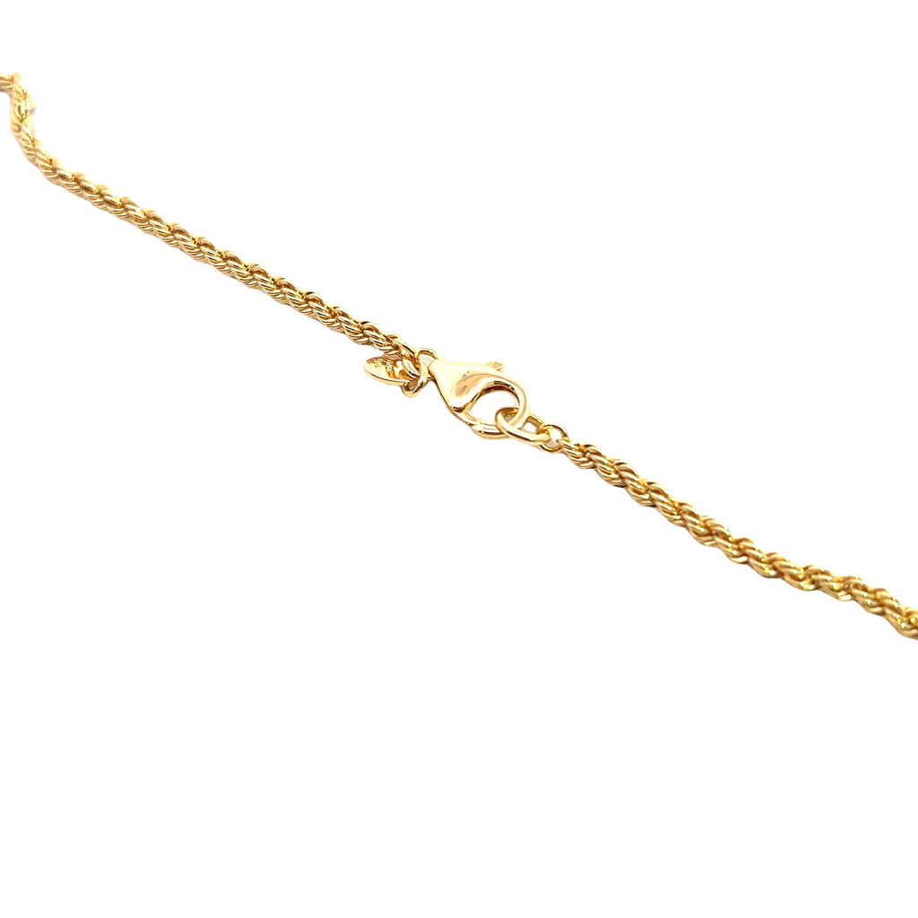 Yellow Gold Plated Rope Chain