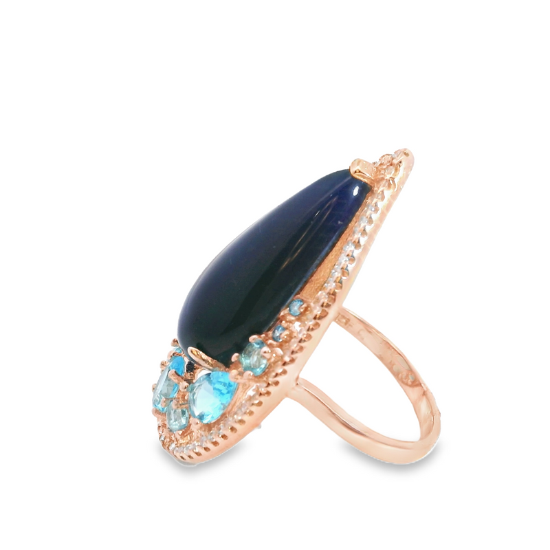 Rose Gold Plated Gemstone Ring
