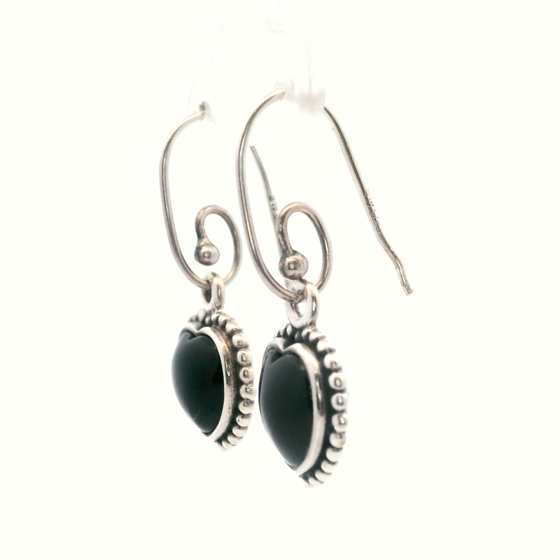 Pandora Sterling Silver Reversible Heart Earrings