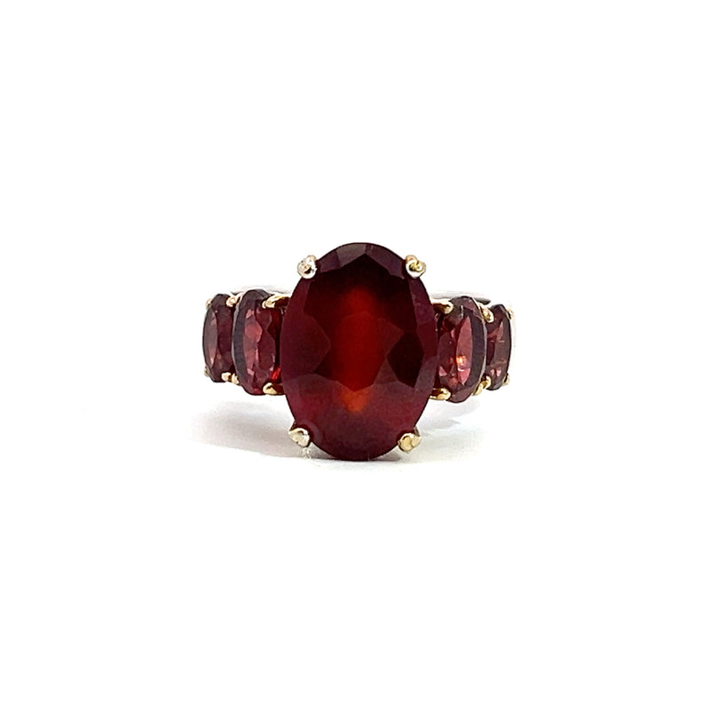 Sterling Silver Garnet Ring