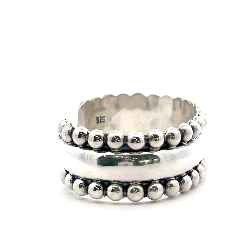 Sterling Silver Wide Cuff Bracelet