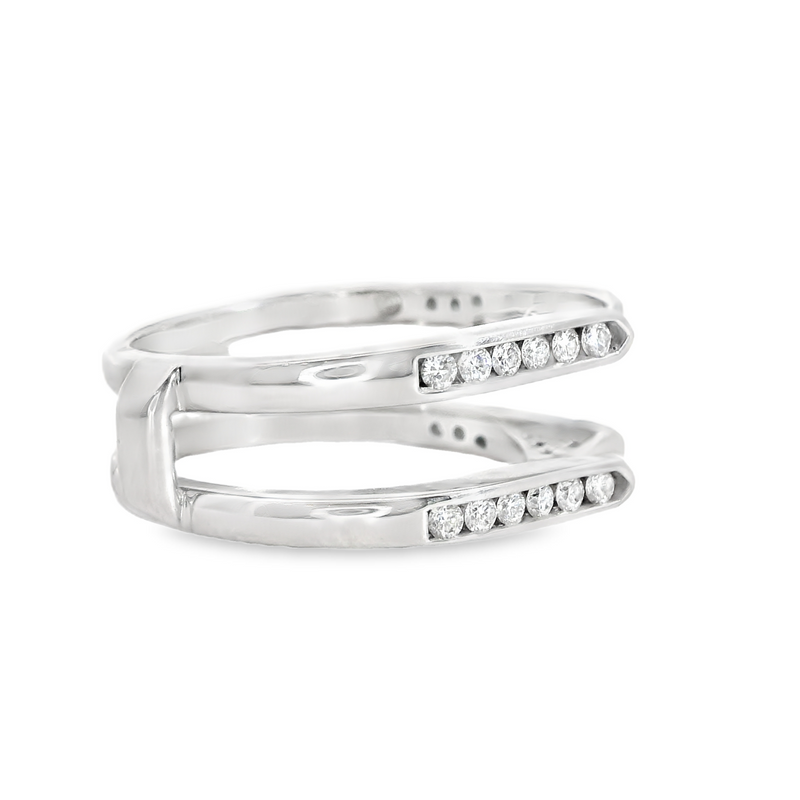 14K WG DIAMOND GUARD