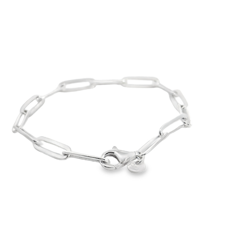 Sterling Silver Paperclip Bracelet