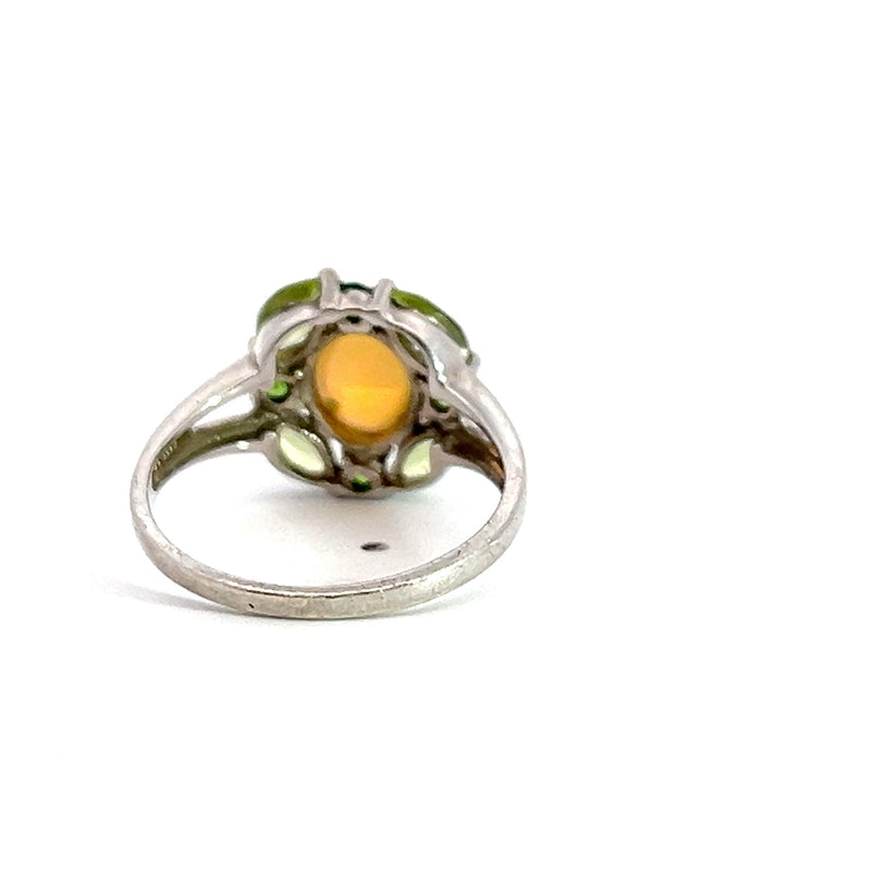 Sterling Silver Ethiopian Opal Ring