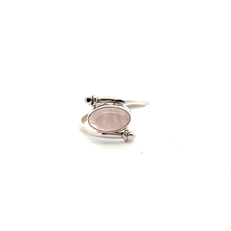 Sterling Silver Rose Quartz Ring