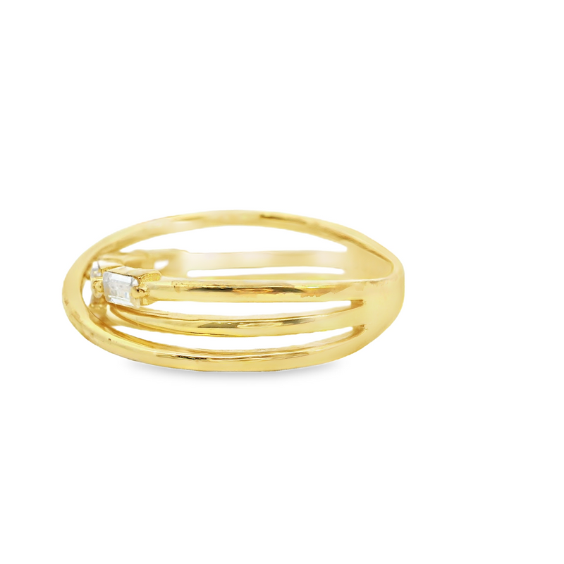 Gold Plated CZ Ring