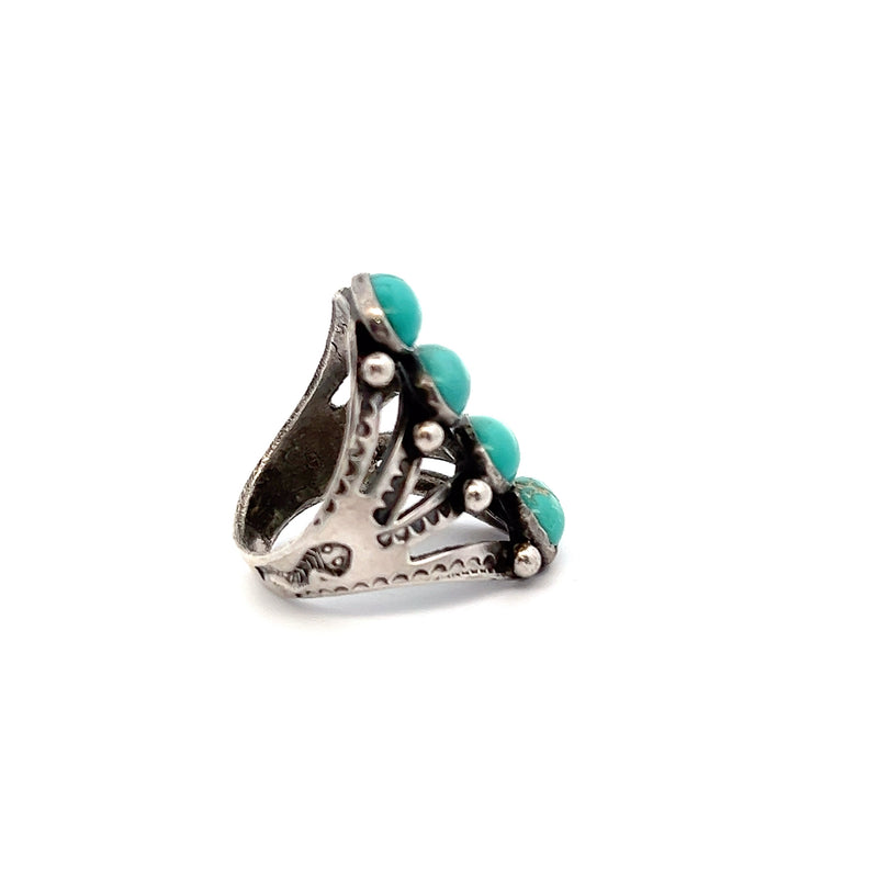 Sterling Silver Native American Turquoise Ring