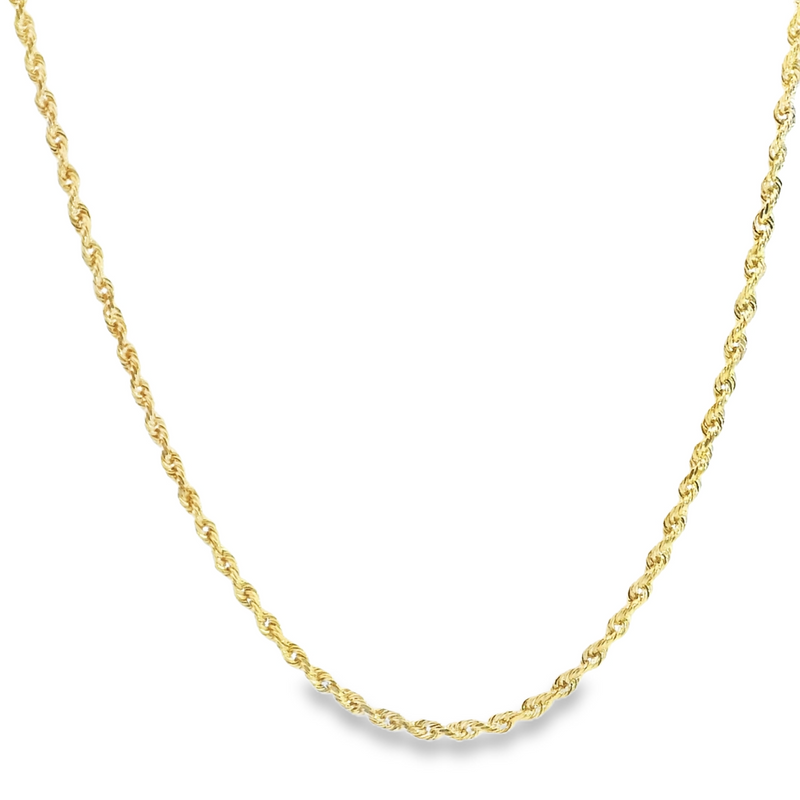 14K YG Rope Chain 18"