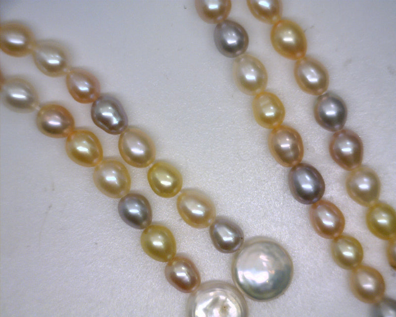 93" Single Pearl Scarf Strand