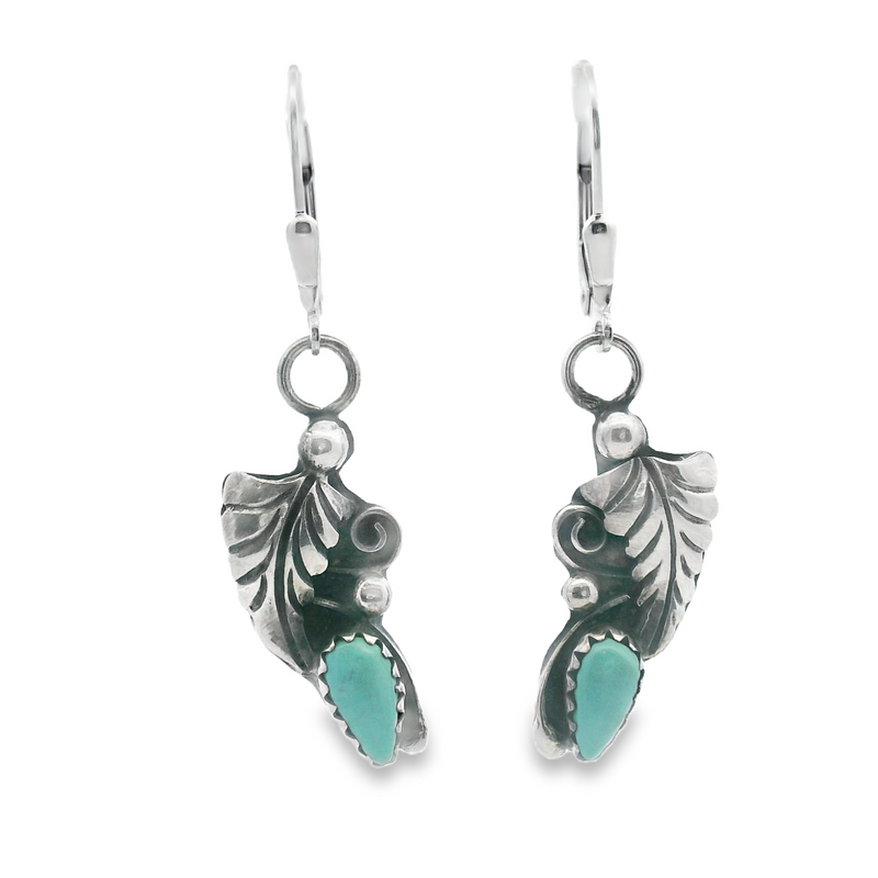 Sterling Silver Turquoise Native American Earrings