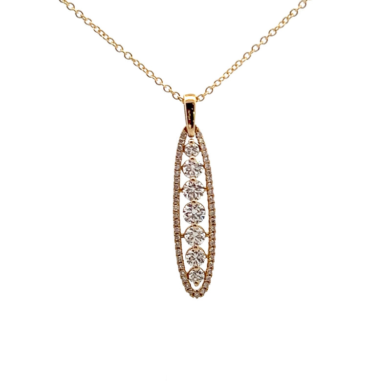 14K YG Diamond Pendant