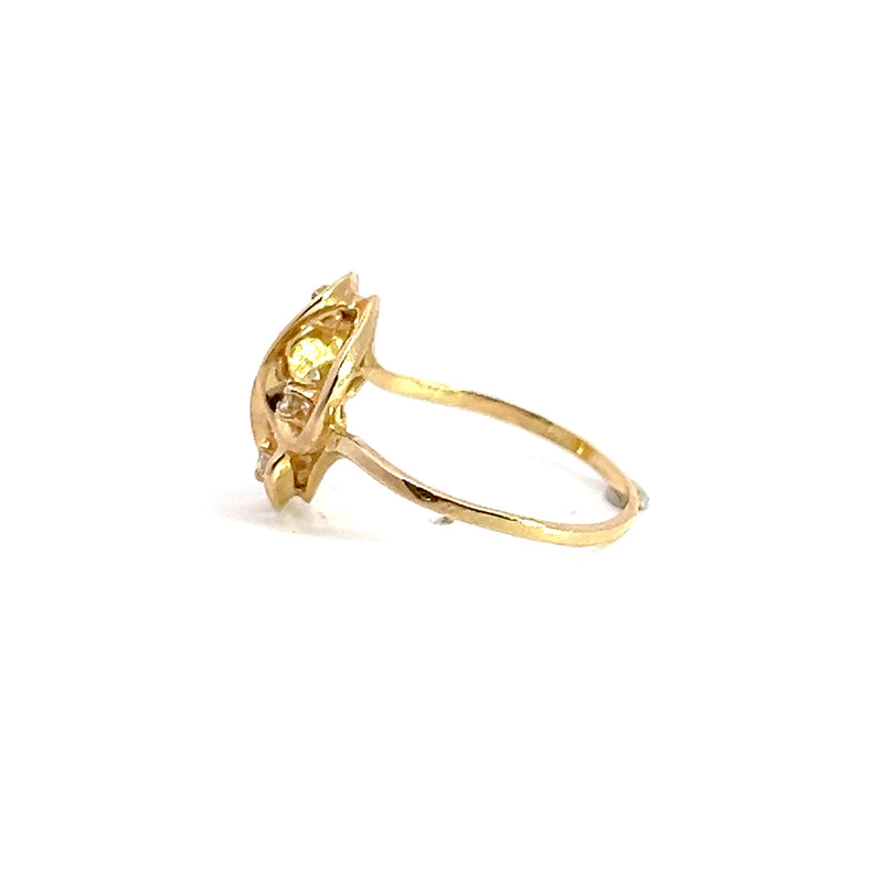 14K YG Freeform Ring