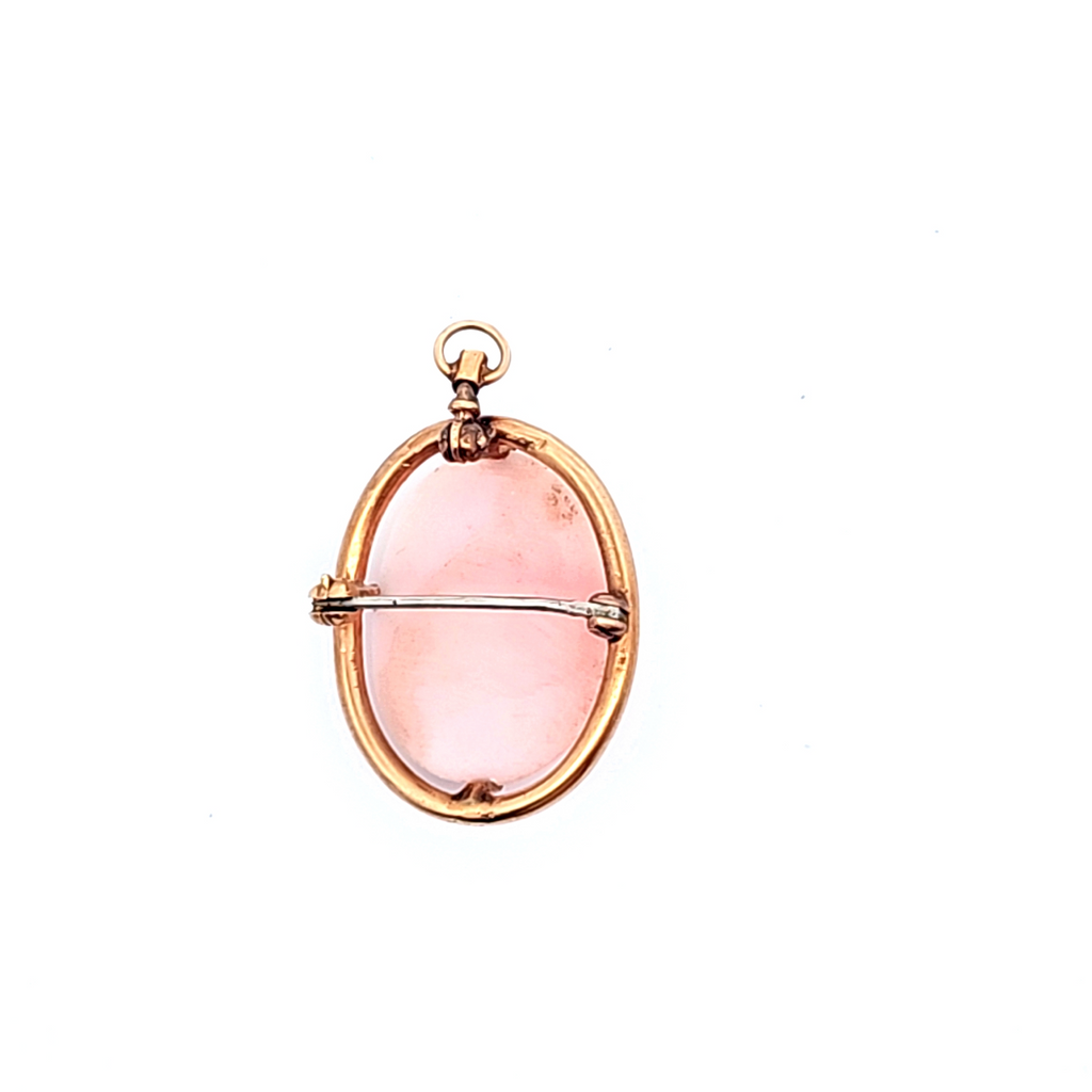 10K YG Cameo Pendant/Pin