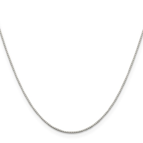 Sterling Silver Mirror Box Chain 20"