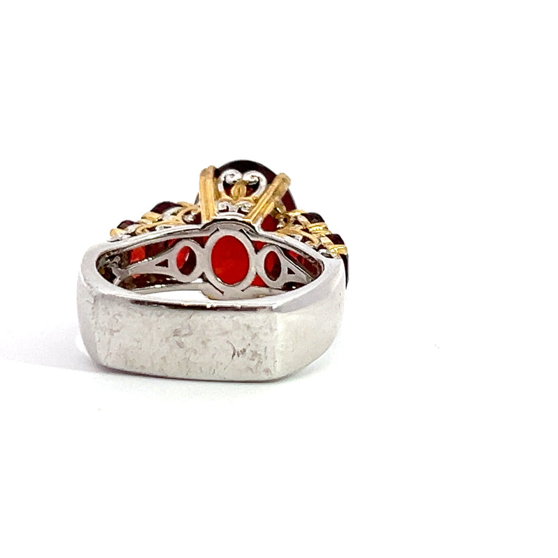 Sterling Silver Garnet Ring