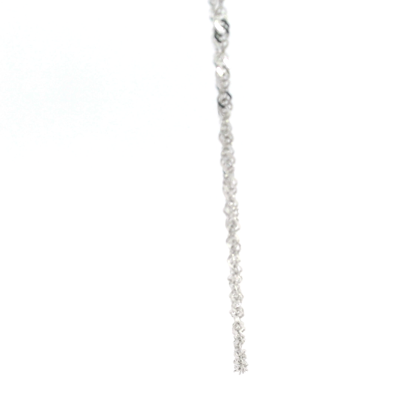 14K WG Loose Rope Chain 17.5"