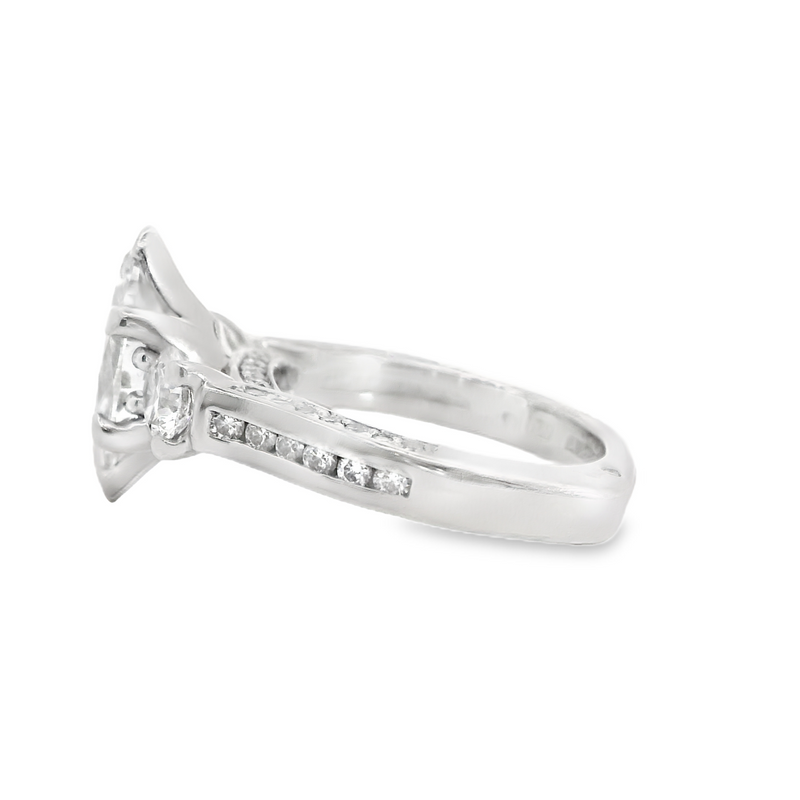 A. Jaffe Platinum Diamond Engagement Ring
