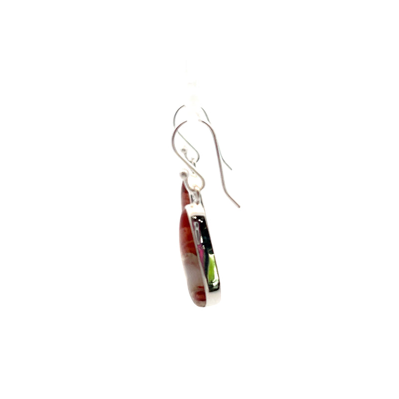 Sterling Silver Sunset Jasper Earrings