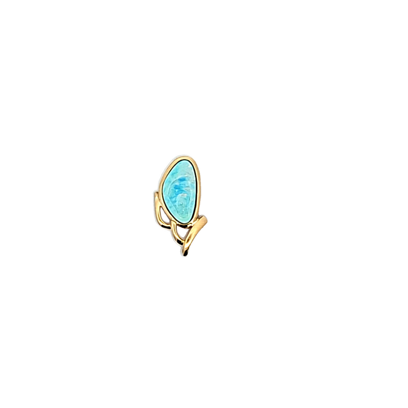 14K YG Opal Doublet Pendant