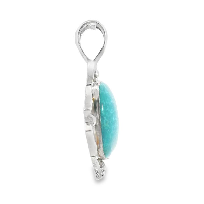 Sterling Silver Turquoise Pendant