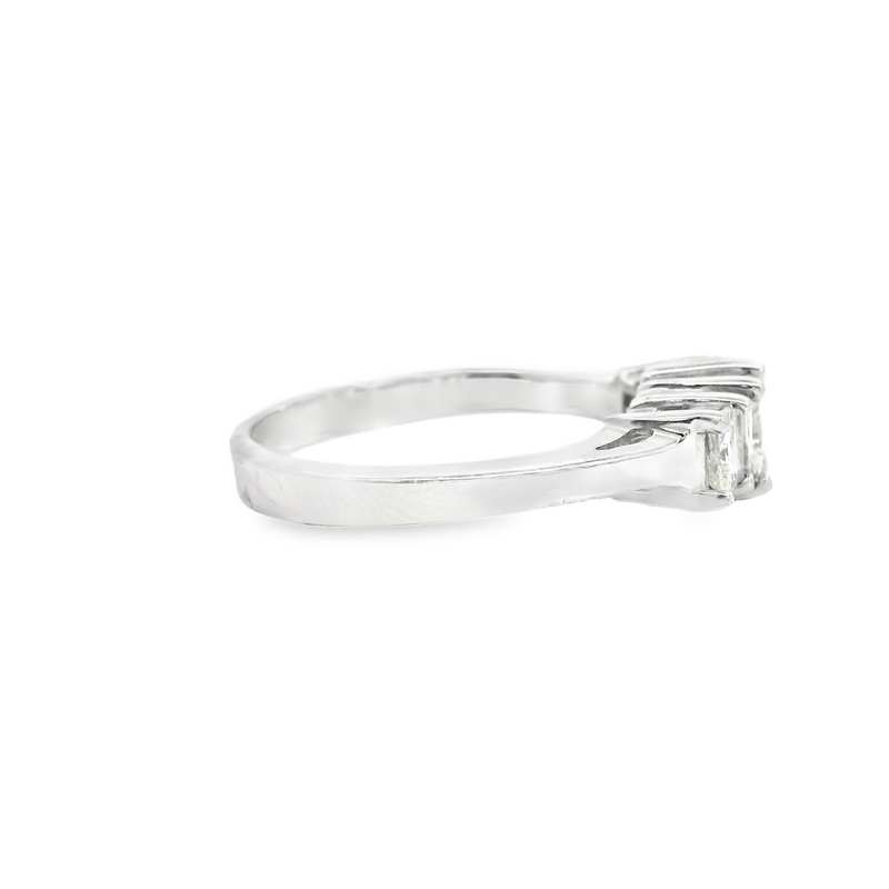 14K WG PRINCESS CUT ENGAGEMENT RING
