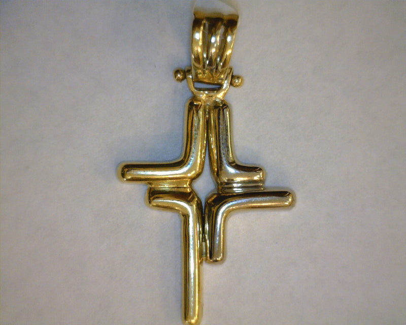 14K TT CROSS 5.2 GRAMS