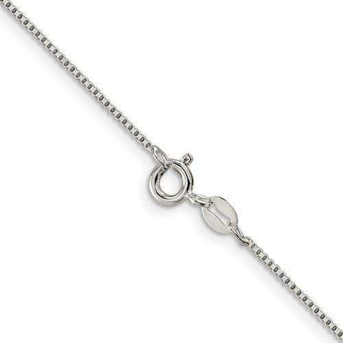 Sterling Silver 20" Box Chain 0.9MM