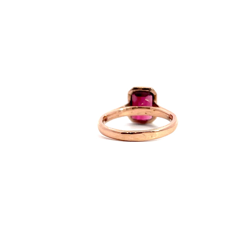 10K RG Tourmaline Ring