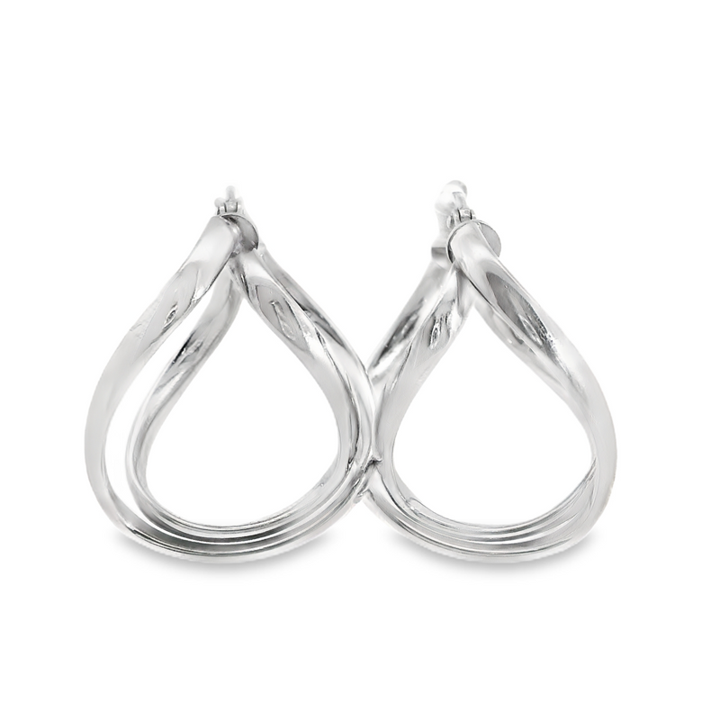 Sterling Silver Loopy Hoop Earrings