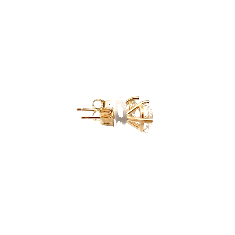 14K YG Lab Grown Diamond Studs